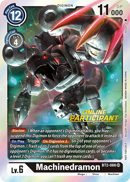 Machinedramon [BT2-066] (Online Participant) [Release Special Booster Ver.1.0 Promos] | Black Swamp Games