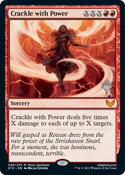 Crackle with Power (Promo Pack) [Strixhaven: School of Mages Promos] | Black Swamp Games