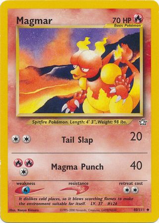 Magmar (40/111) [Neo Genesis Unlimited] | Black Swamp Games