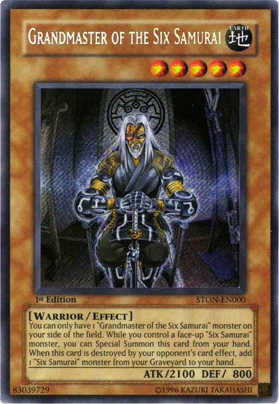 Grandmaster of the Six Samurai [STON-EN000] Secret Rare | Black Swamp Games