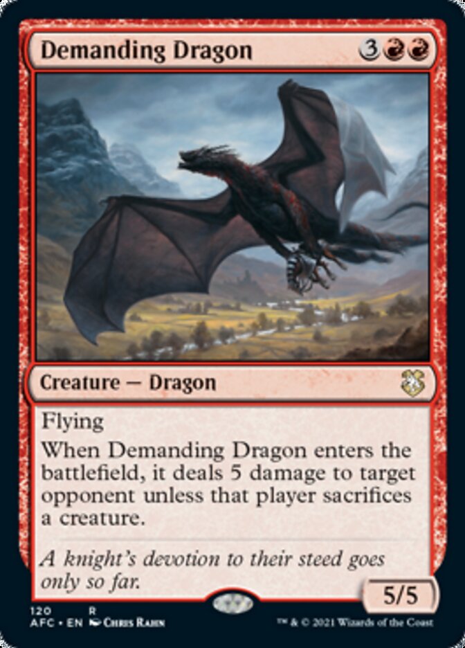 Demanding Dragon [Dungeons & Dragons: Adventures in the Forgotten Realms Commander] | Black Swamp Games