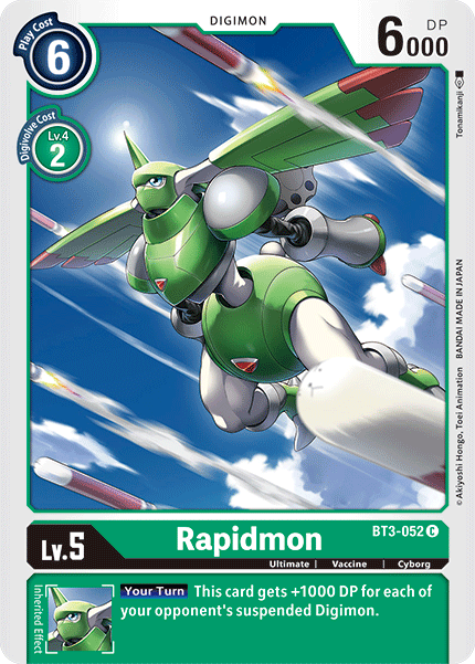 Rapidmon [BT3-052] [Release Special Booster Ver.1.5] | Black Swamp Games