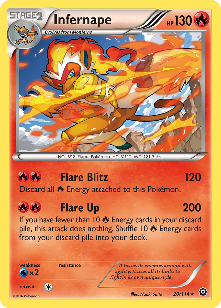 Infernape (20/114) [XY: Steam Siege] | Black Swamp Games