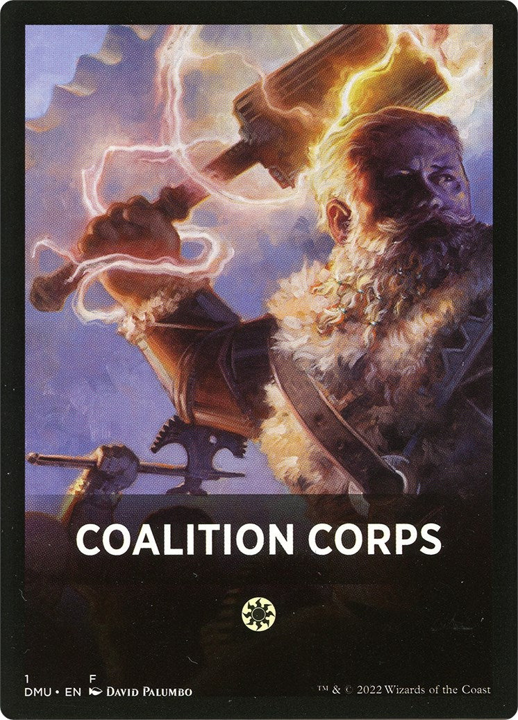 Coalition Corps Theme Card [Dominaria United Tokens] | Black Swamp Games