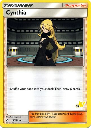 Cynthia (119/156) (Pikachu Stamp #59) [Battle Academy 2020] | Black Swamp Games