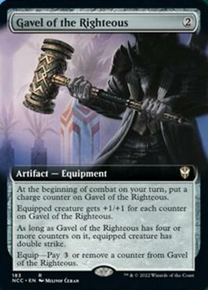 Gavel of the Righteous (Extended Art) [Streets of New Capenna Commander] | Black Swamp Games