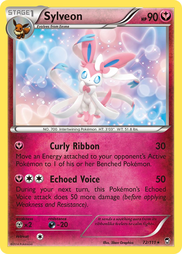 Sylveon (72/111) (Theme Deck Exclusive) [XY: Furious Fists] | Black Swamp Games