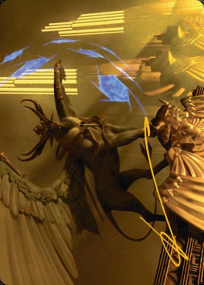 Raffine, Scheming Seer Art Card (Gold-Stamped Signature) [Streets of New Capenna Art Series] | Black Swamp Games