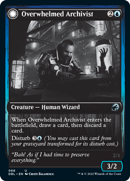 Overwhelmed Archivist // Archive Haunt [Innistrad: Double Feature] | Black Swamp Games