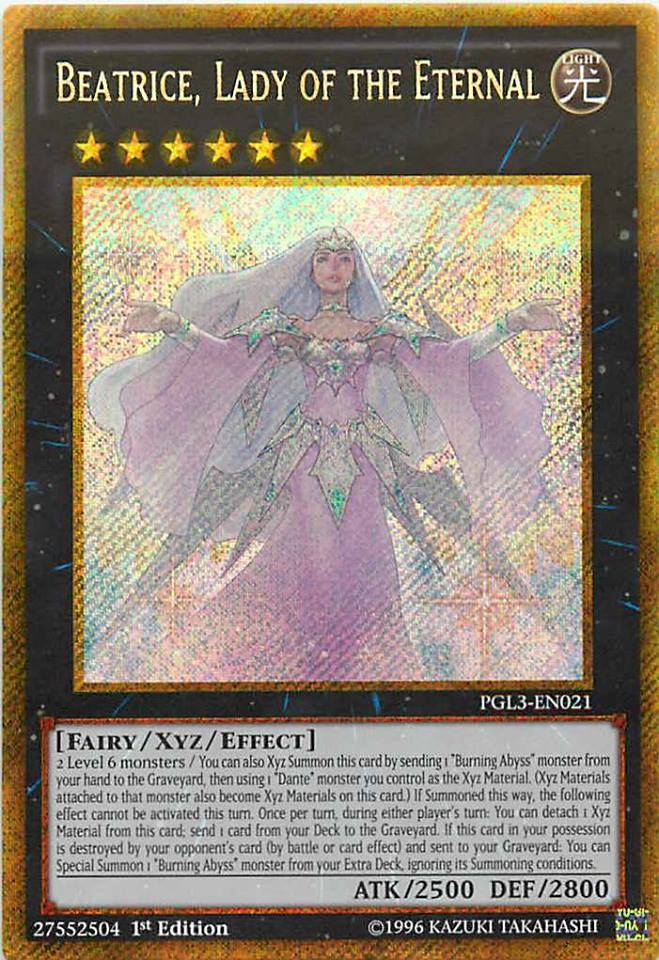 Beatrice, Lady of the Eternal [PGL3-EN021] Gold Secret Rare | Black Swamp Games