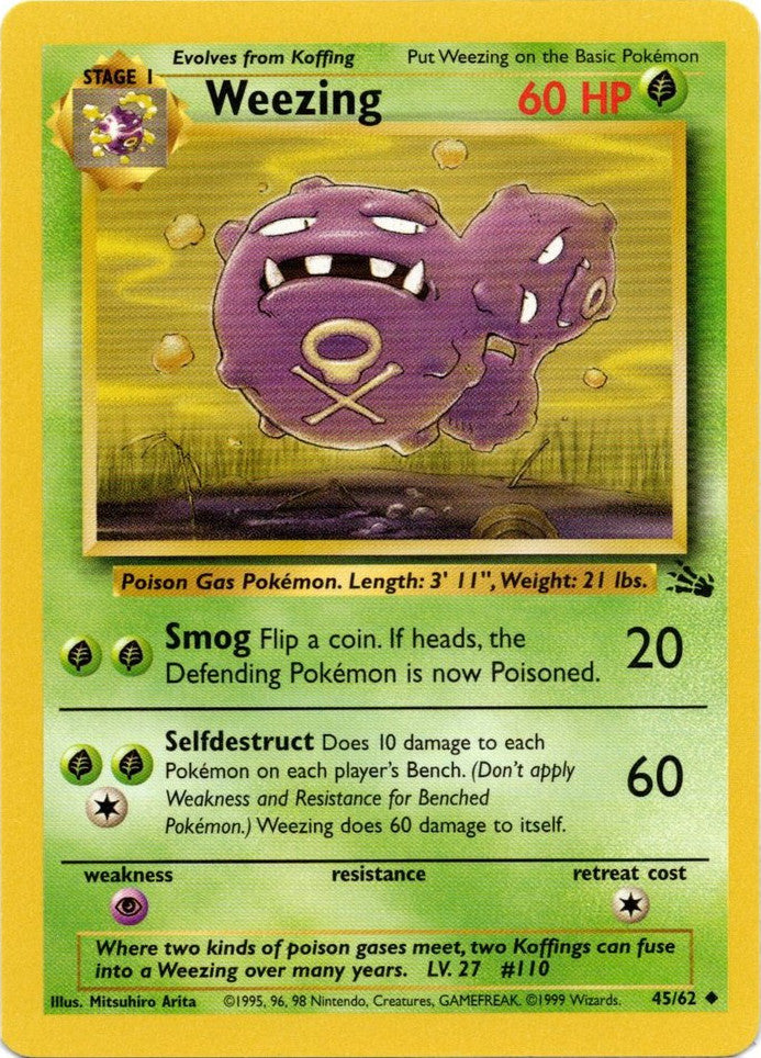 Weezing (45/62) [Fossil Unlimited] | Black Swamp Games