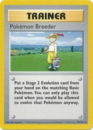 Pokemon Breeder (76/102) [Base Set Shadowless Unlimited] | Black Swamp Games