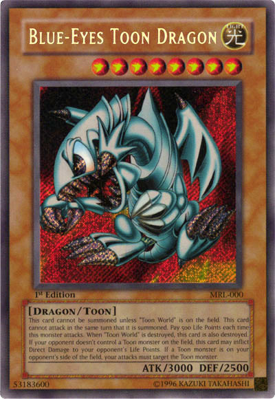 Blue-Eyes Toon Dragon [MRL-000] Secret Rare | Black Swamp Games