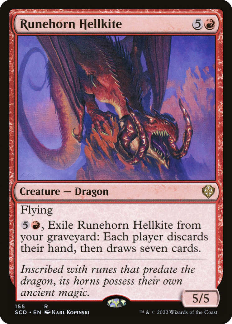 Runehorn Hellkite [Starter Commander Decks] | Black Swamp Games