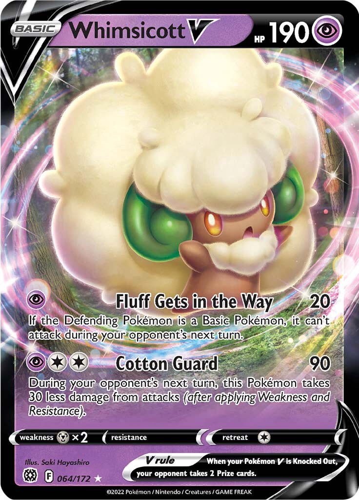 Whimsicott V (064/172) [Sword & Shield: Brilliant Stars] | Black Swamp Games