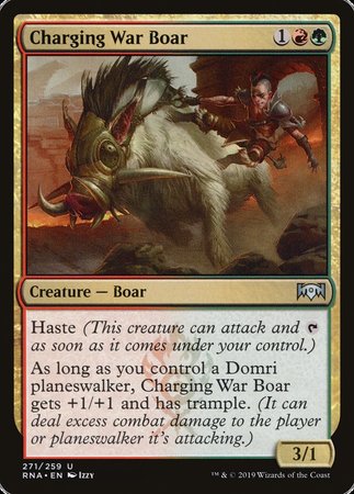 Charging War Boar [Ravnica Allegiance] | Black Swamp Games