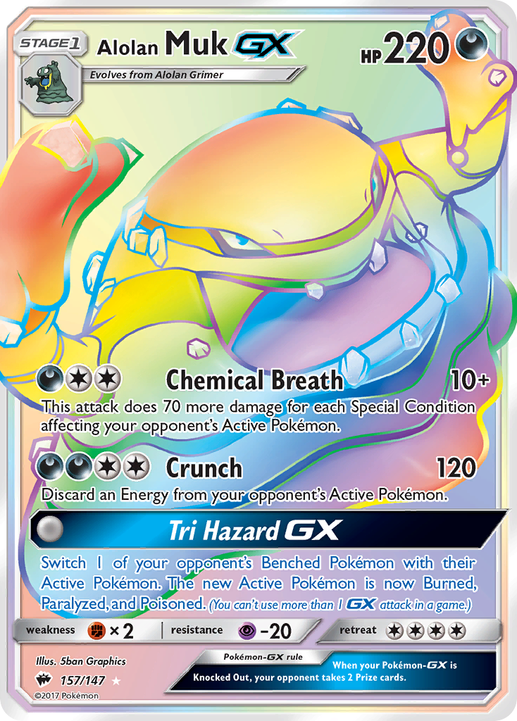 Alolan Muk GX (157/147) [Sun & Moon: Burning Shadows] | Black Swamp Games