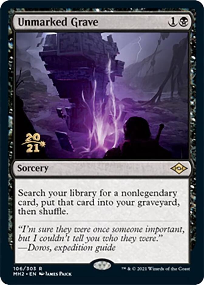 Unmarked Grave [Modern Horizons 2 Prerelease Promos] | Black Swamp Games