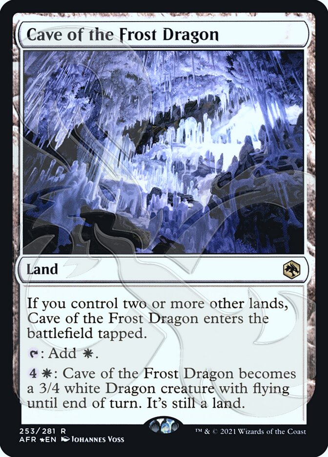 Cave of the Frost Dragon (Ampersand Promo) [Dungeons & Dragons: Adventures in the Forgotten Realms Promos] | Black Swamp Games