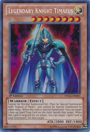 Legendary Knight Timaeus [DRLG-EN001] Secret Rare | Black Swamp Games