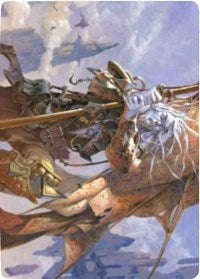 Sea Gate Banneret Art Card [Zendikar Rising Art Series] | Black Swamp Games