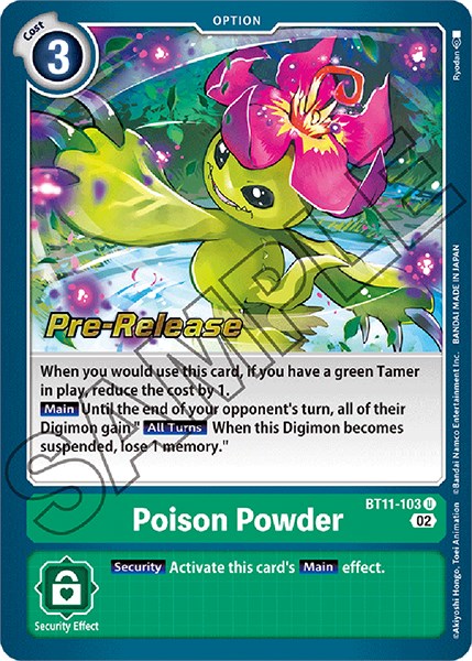 Poison Powder [BT11-103] [Dimensional Phase Pre-Release Promos] | Black Swamp Games