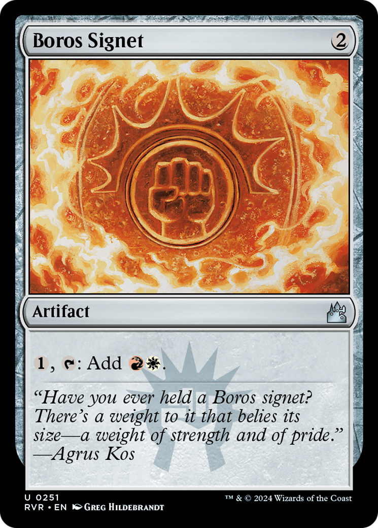 Boros Signet [Ravnica Remastered] | Black Swamp Games