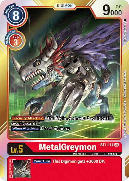 MetalGreymon [BT1-114] [Release Special Booster Ver.1.0] | Black Swamp Games