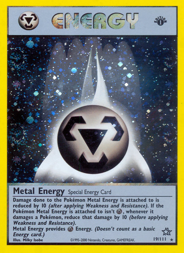 Metal Energy (19/111) [Neo Genesis 1st Edition] | Black Swamp Games