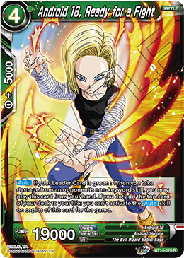 Android 18, Ready for a Fight (BT14-070) [Cross Spirits] | Black Swamp Games
