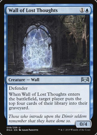 Wall of Lost Thoughts [Ravnica Allegiance] | Black Swamp Games