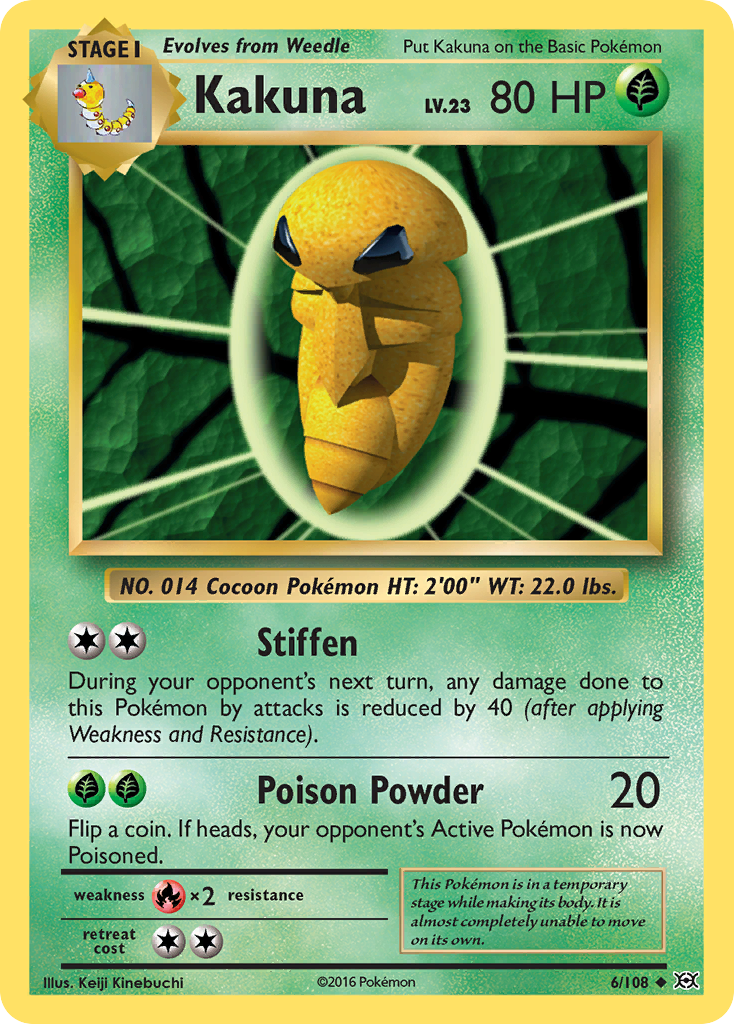 Kakuna (6/108) [XY: Evolutions] | Black Swamp Games