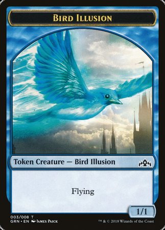 Bird Illusion Token [Guilds of Ravnica Tokens] | Black Swamp Games