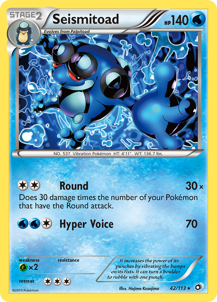 Seismitoad (42/113) [Black & White: Legendary Treasures] | Black Swamp Games