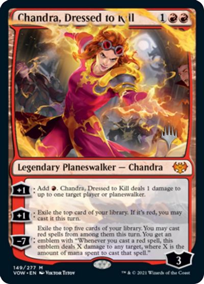 Chandra, Dressed to Kill (Promo Pack) [Innistrad: Crimson Vow Promos] | Black Swamp Games