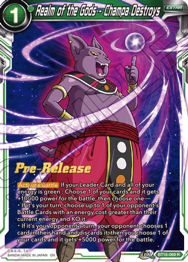 Realm of the Gods - Champa Destroys (BT16-069) [Realm of the Gods Prerelease Promos] | Black Swamp Games