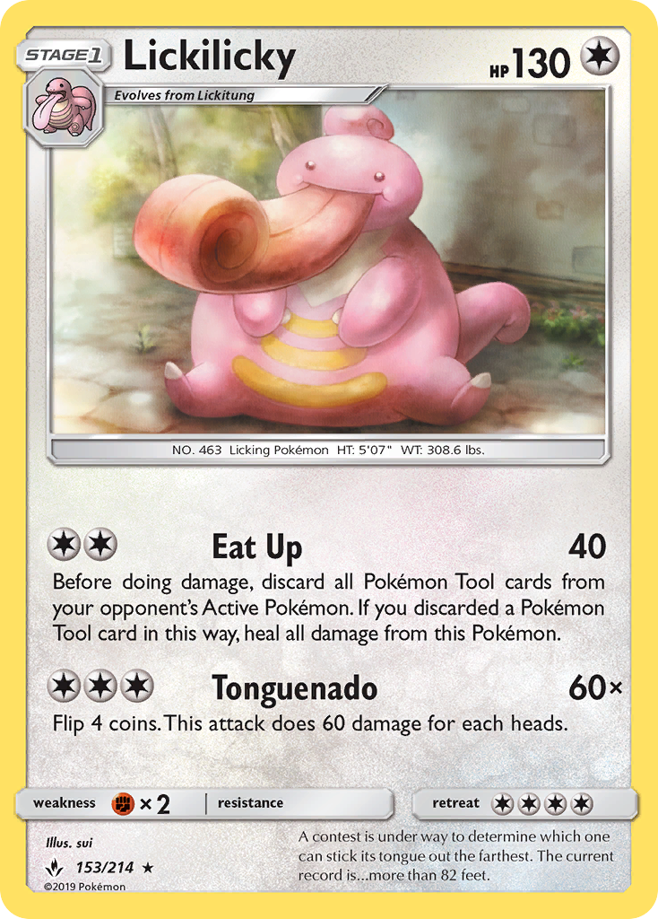 Lickilicky (153/214) [Sun & Moon: Unbroken Bonds] | Black Swamp Games