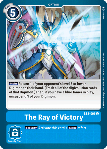 The Ray of Victory [BT2-096] [Release Special Booster Ver.1.5] | Black Swamp Games