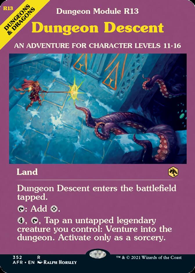 Dungeon Descent (Dungeon Module) [Dungeons & Dragons: Adventures in the Forgotten Realms] | Black Swamp Games