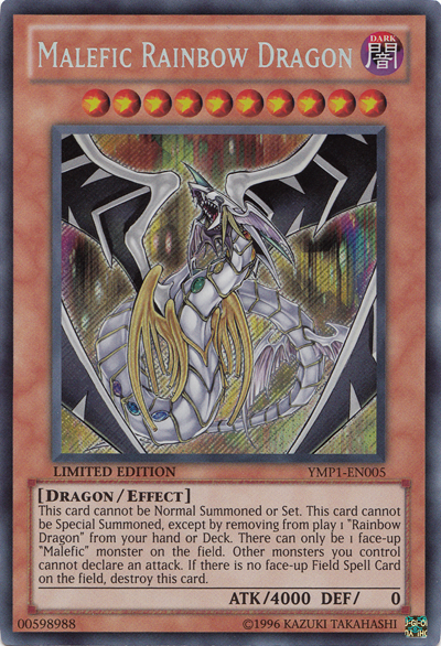 Malefic Rainbow Dragon [YMP1-EN005] Secret Rare | Black Swamp Games