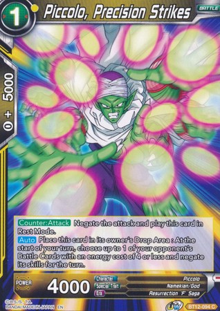 Piccolo, Precision Strikes [BT12-094] | Black Swamp Games