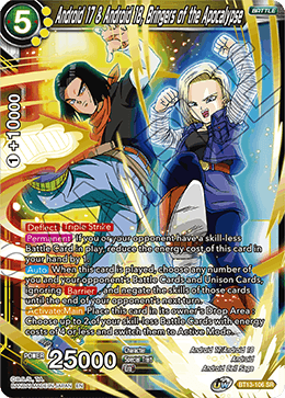 Android 17 & Android 18, Bringers of the Apocalypse (Super Rare) [BT13-106] | Black Swamp Games