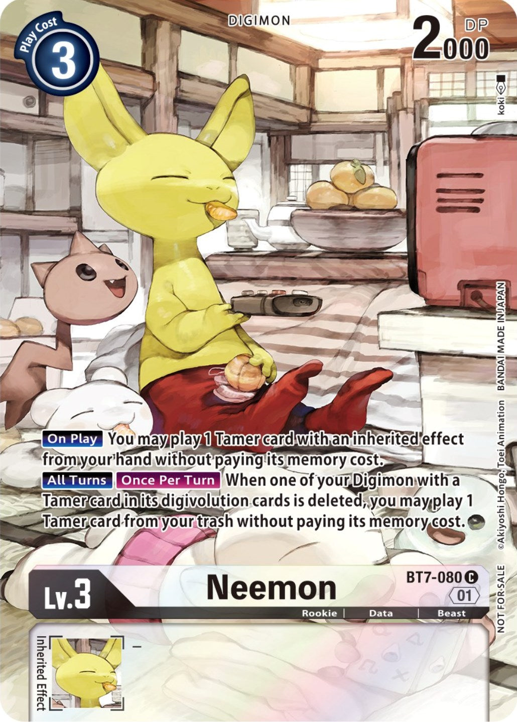Neemon [BT7-080] (2nd Anniversary Frontier Card) [Next Adventure Promos] | Black Swamp Games