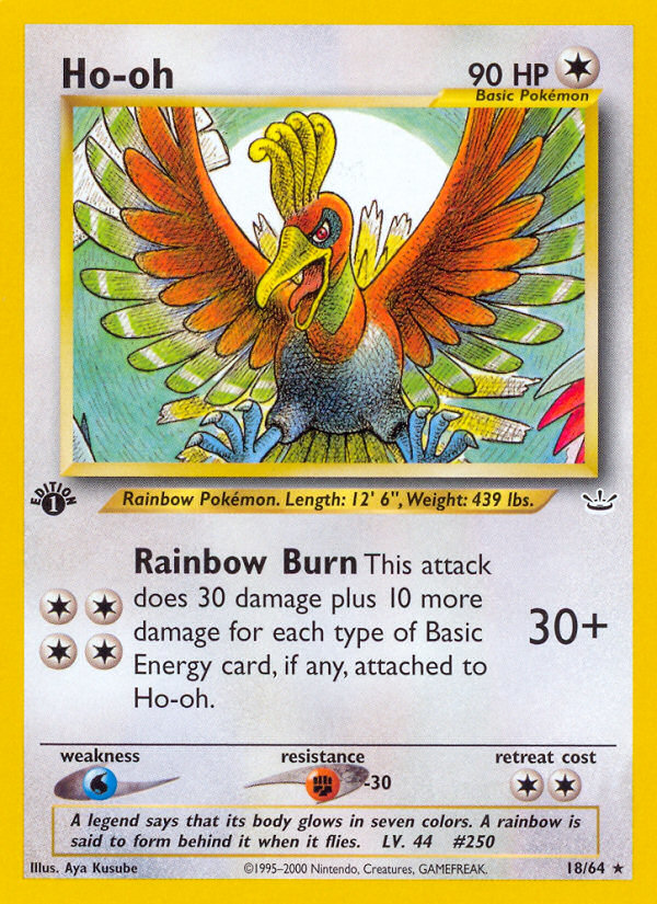 Ho-oh (18/64) [Neo Revelation 1st Edition] | Black Swamp Games