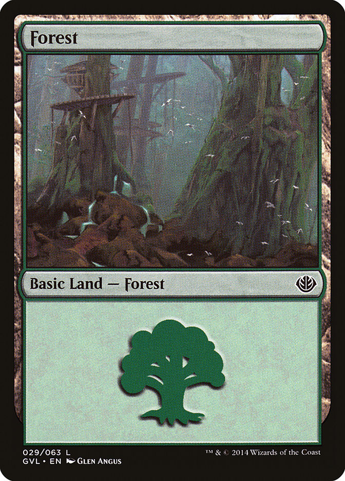 Forest (29) (Garruk vs. Liliana) [Duel Decks Anthology] | Black Swamp Games