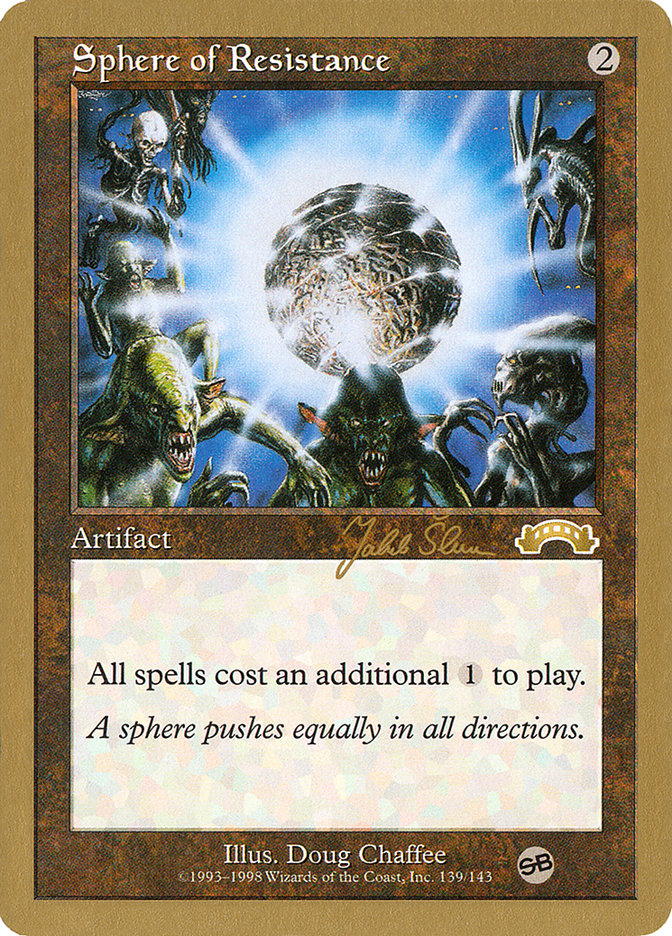 Sphere of Resistance (Jakub Slemr) (SB) [World Championship Decks 1999] | Black Swamp Games