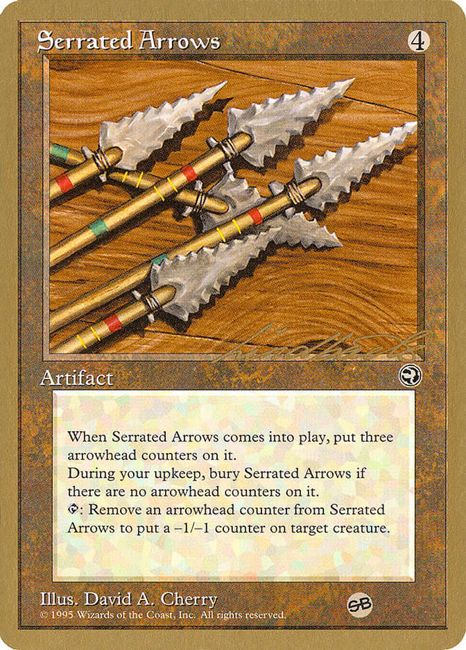 Serrated Arrows (Leon Lindback) (SB) [Pro Tour Collector Set] | Black Swamp Games