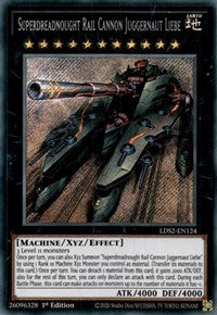 Superdreadnought Rail Cannon Juggernaut Liebe [LDS2-EN124] Secret Rare | Black Swamp Games