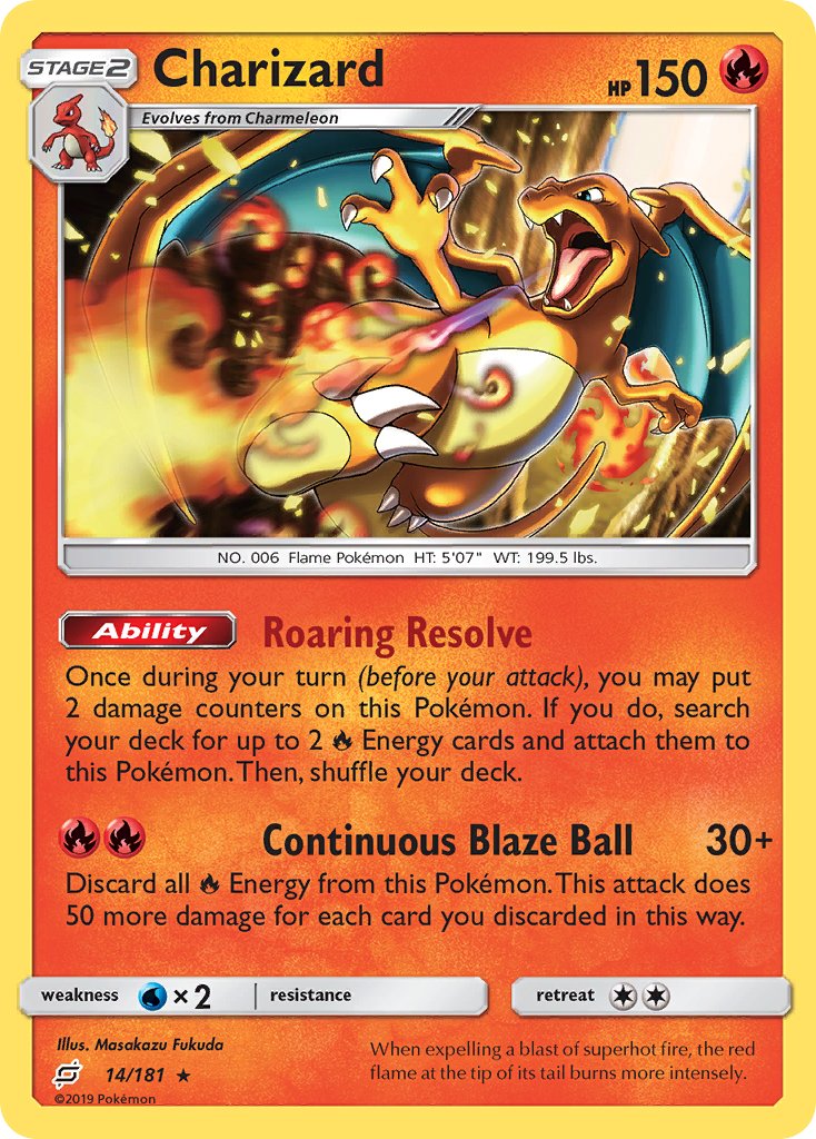 Charizard (14/181) (Theme Deck Exclusive) [Sun & Moon: Team Up] | Black Swamp Games