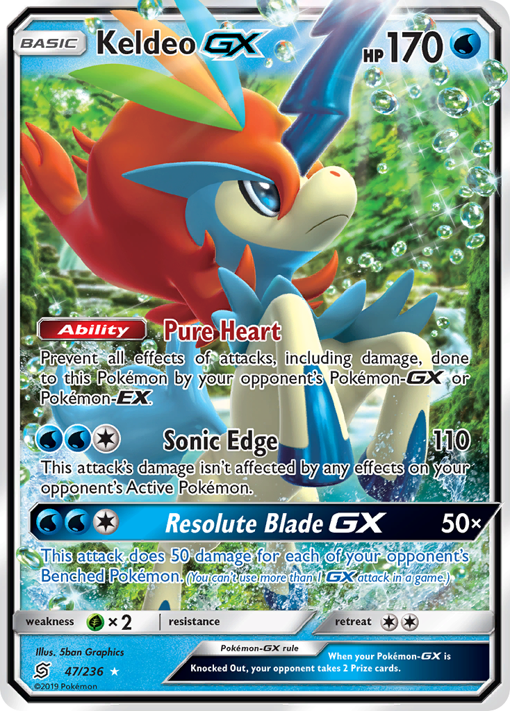 Keldeo GX (47/236) [Sun & Moon: Unified Minds] | Black Swamp Games